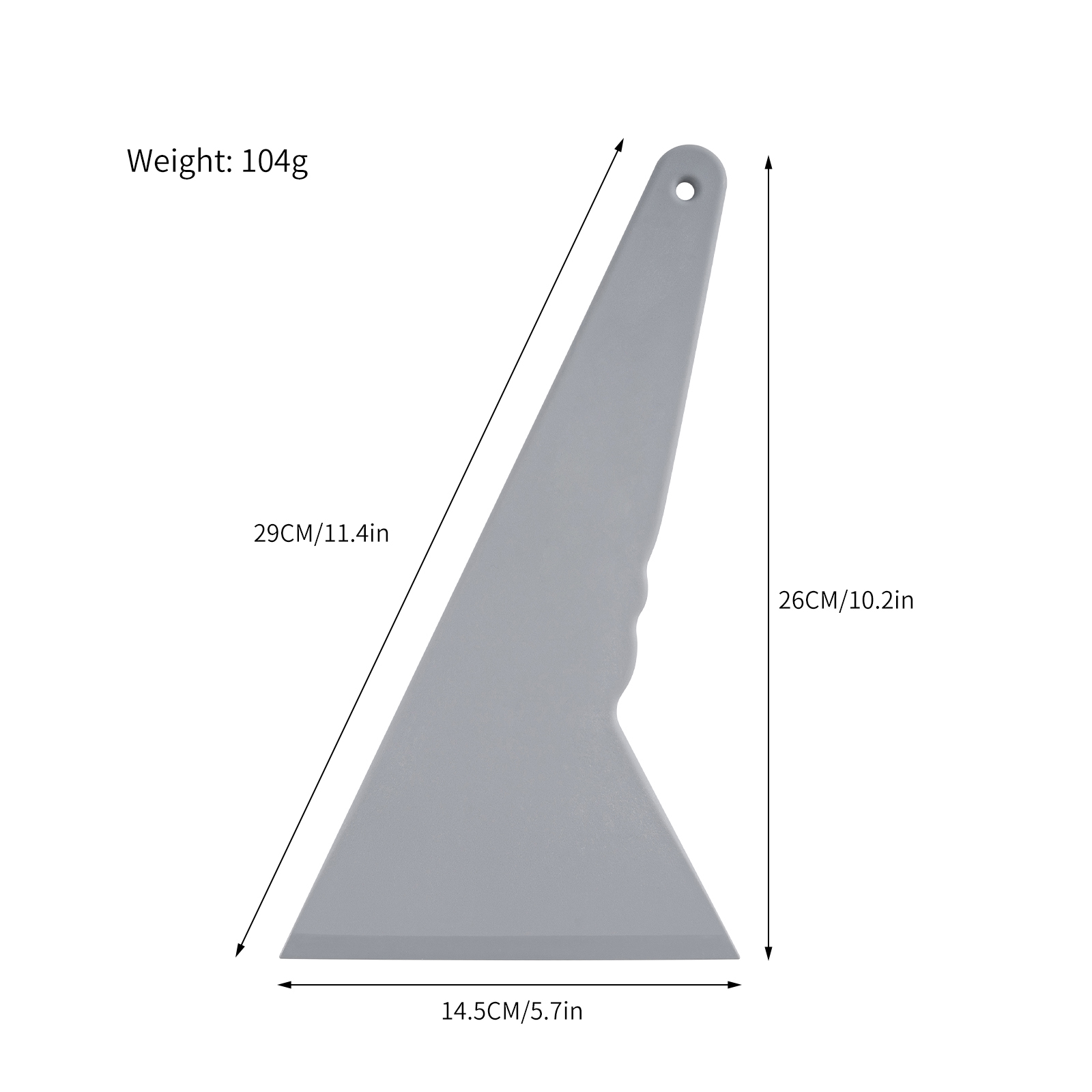 Grijze kunststof handgreep dri - Screen Printing Squeegee recensie en prijs